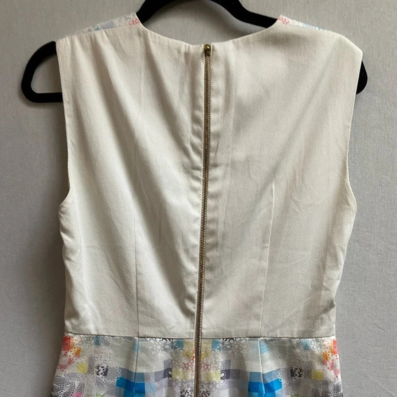 Preen by Thornton Bergazzi Designer multicoloured pattern Dress Sz M - Picture 6 of 14